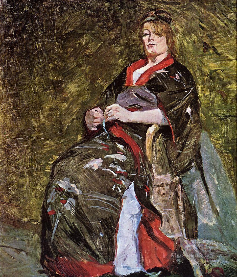 Lili Grenier in einem Kimono Beitrag Impressionisten Henri de Toulouse Lautrec  Ölgemälde